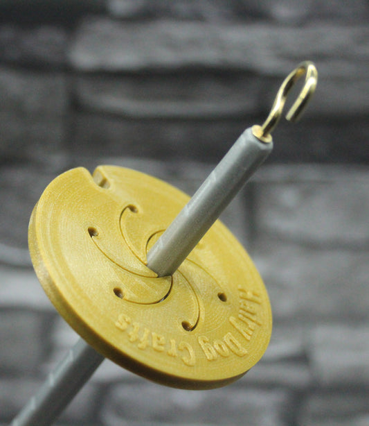 Top Whorl Spindle - (Imperfect) - Flat Pack - Silver and Gold