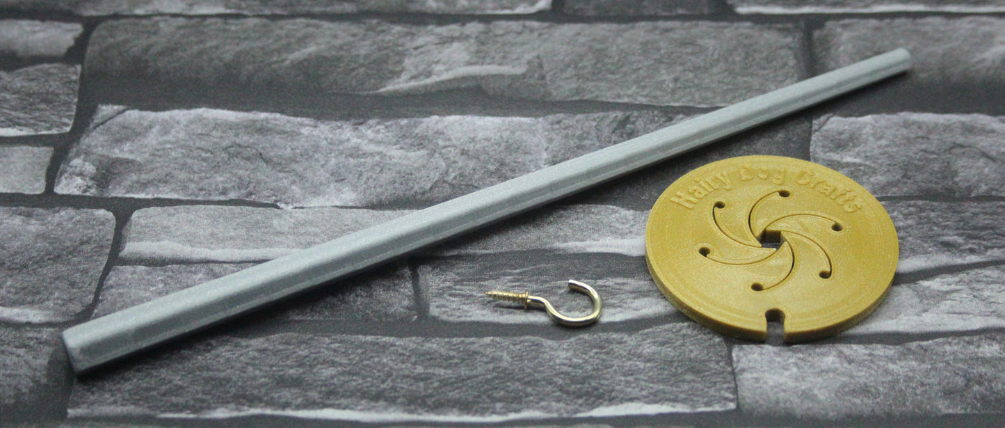 Top Whorl Spindle - (Imperfect) - Flat Pack - Silver and Gold