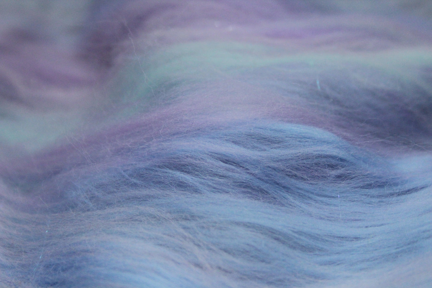 Merino Art Batt  - Purple Blue Pink - 90 grams 3.1 oz - Wool for felting, spinning and weaving