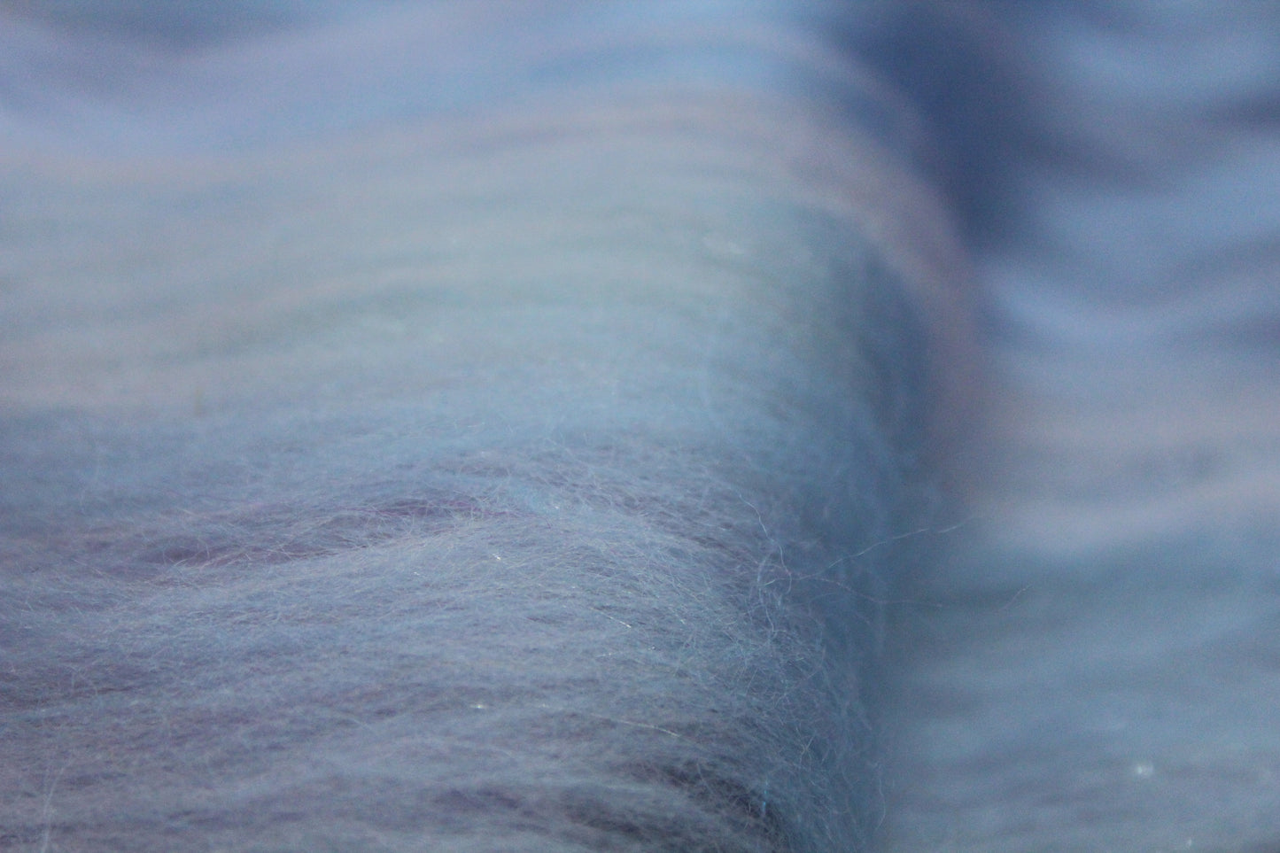 Merino Art Batt  - Purple Blue Pink - 90 grams 3.1 oz - Wool for felting, spinning and weaving