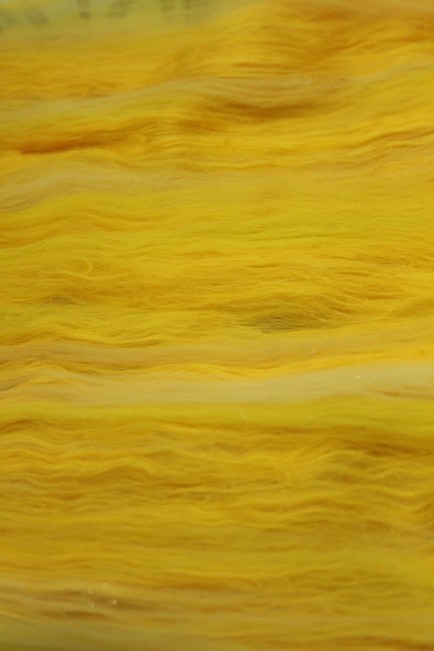 Merino Art Batt  - Yellow - 73 grams 2.5 oz - Wool for felting, spinning and weaving
