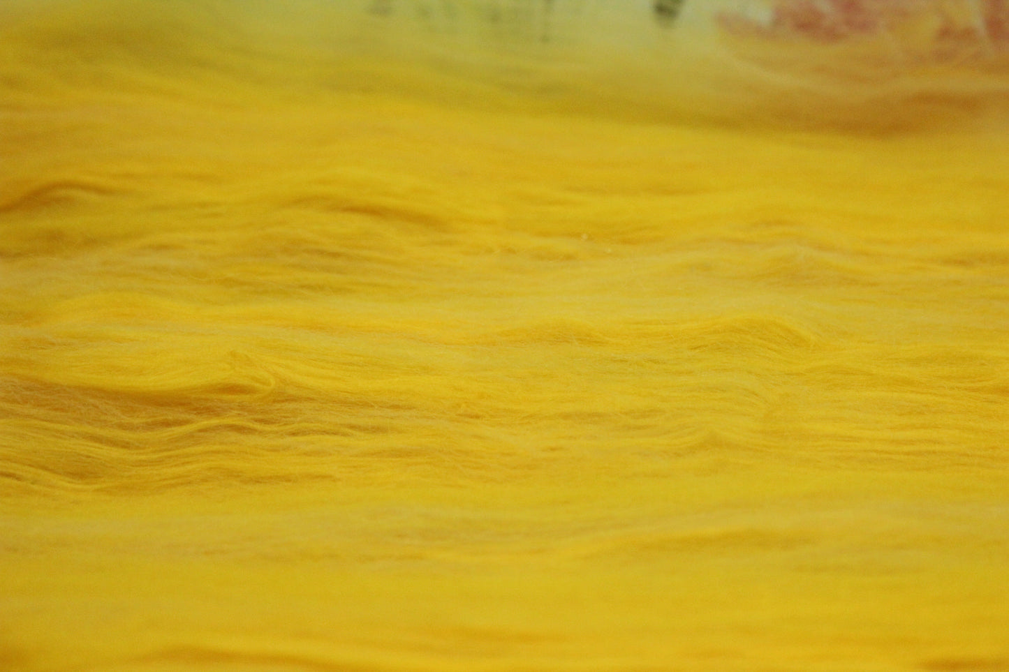 Merino Art Batt  - Yellow - 73 grams 2.5 oz - Wool for felting, spinning and weaving