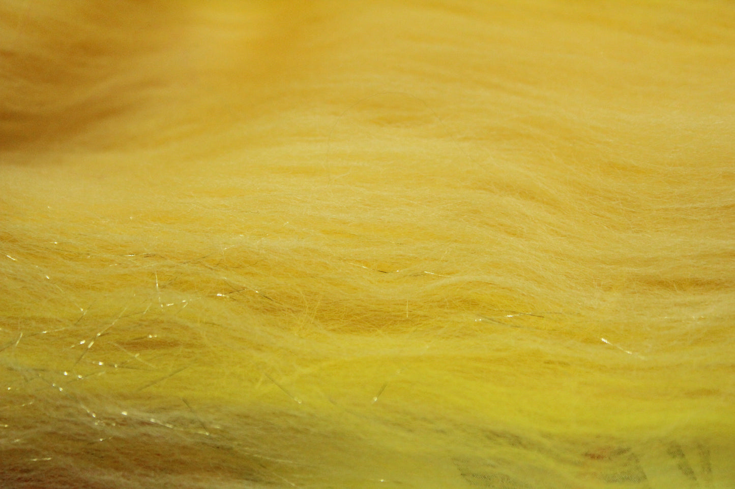 Merino Art Batt  - Yellow - 73 grams 2.5 oz - Wool for felting, spinning and weaving