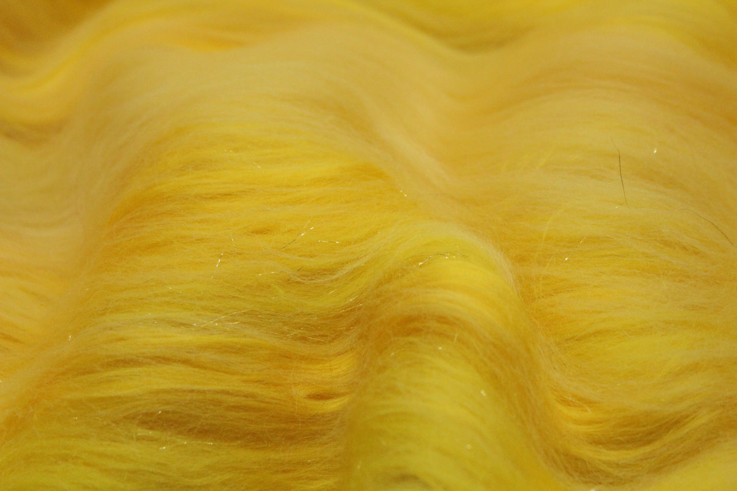 Merino Art Batt  - Yellow - 73 grams 2.5 oz - Wool for felting, spinning and weaving