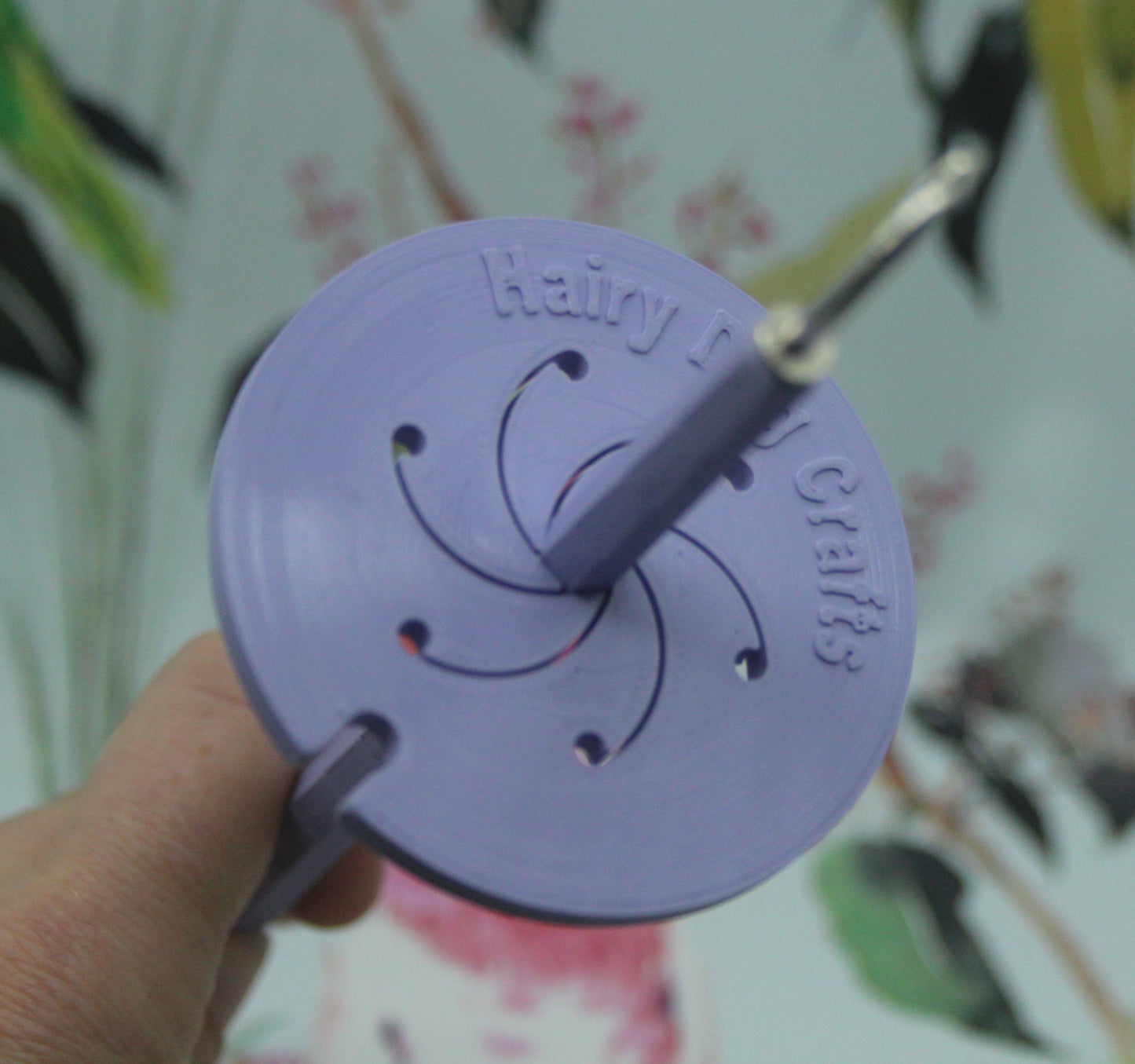 Top Whorl Spindle - (Imperfect) - Flat Pack - Purple (Bigger, silver hook)