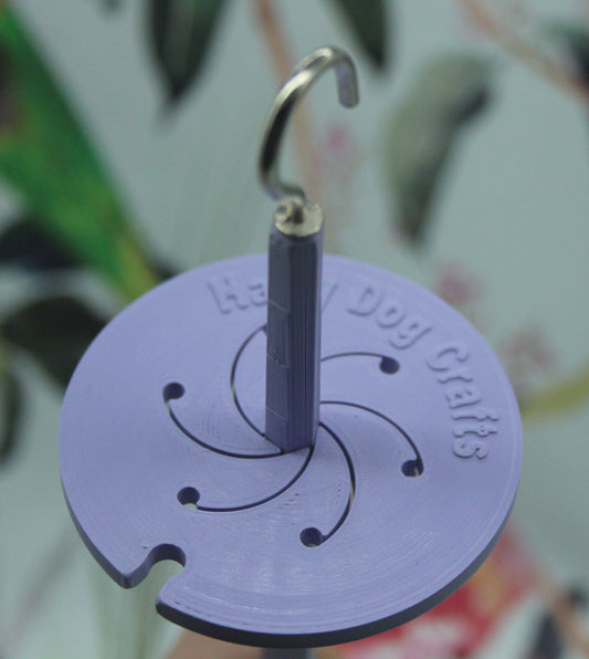 Top Whorl Spindle - (Imperfect) - Flat Pack - Purple (Bigger, silver hook)