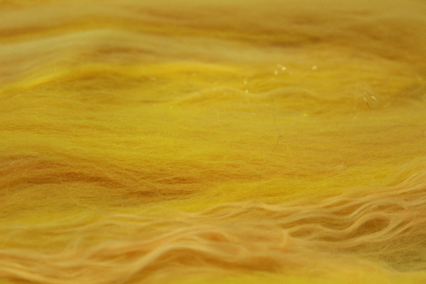 Merino Art Batt  -  Yellow - 59 grams 2 oz - Wool for felting, spinning and weaving