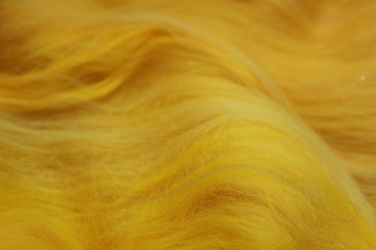 Merino Art Batt  -  Yellow - 59 grams 2 oz - Wool for felting, spinning and weaving