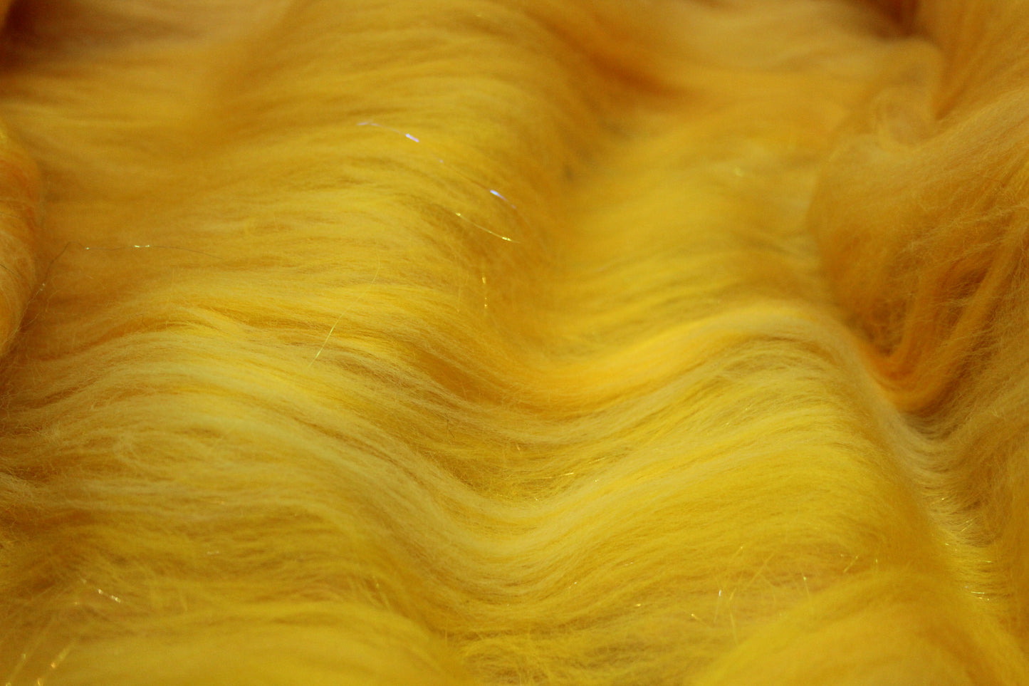 Merino Art Batt  -  Yellow - 59 grams 2 oz - Wool for felting, spinning and weaving