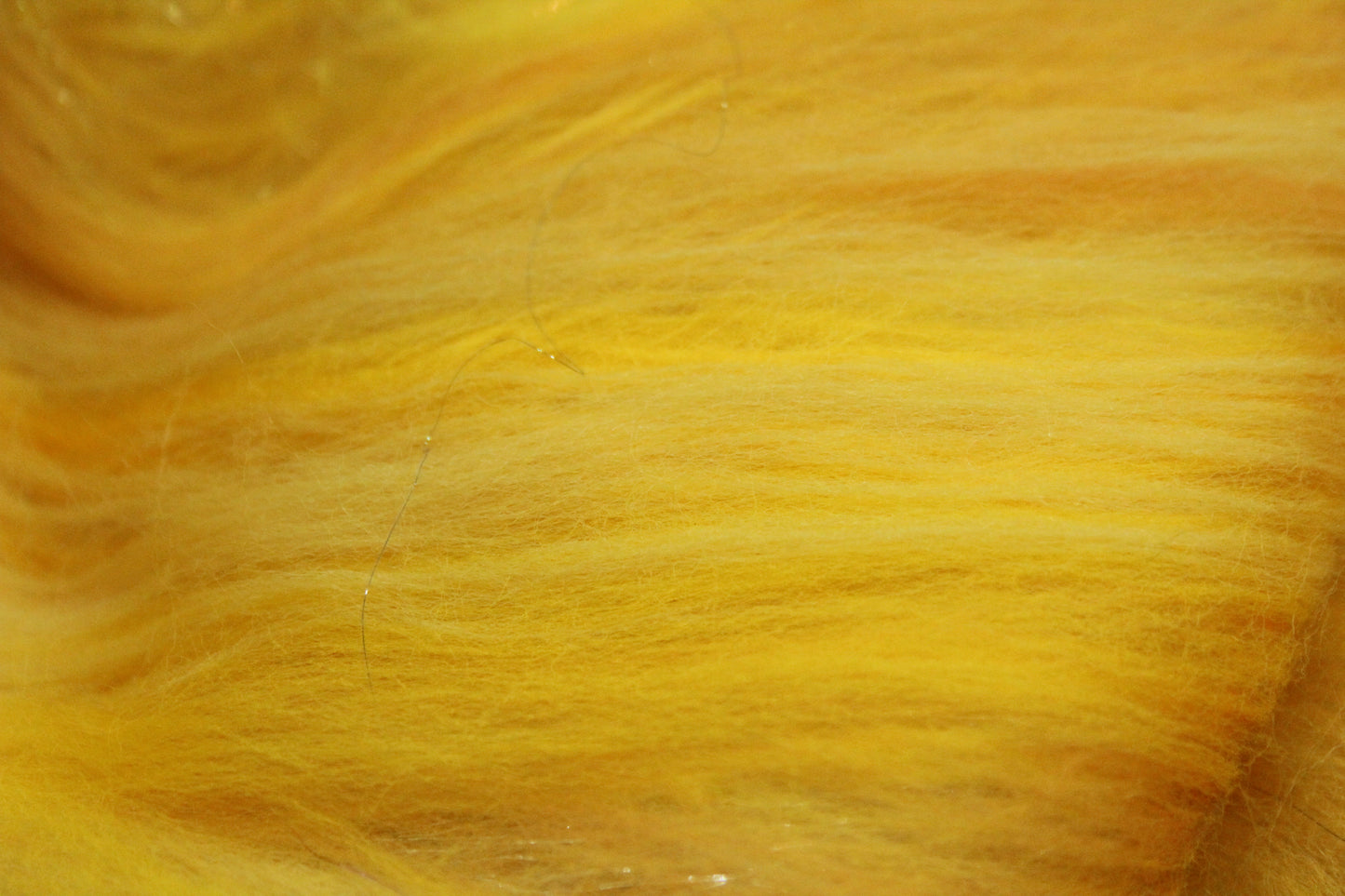 Merino Art Batt  -  Yellow - 59 grams 2 oz - Wool for felting, spinning and weaving