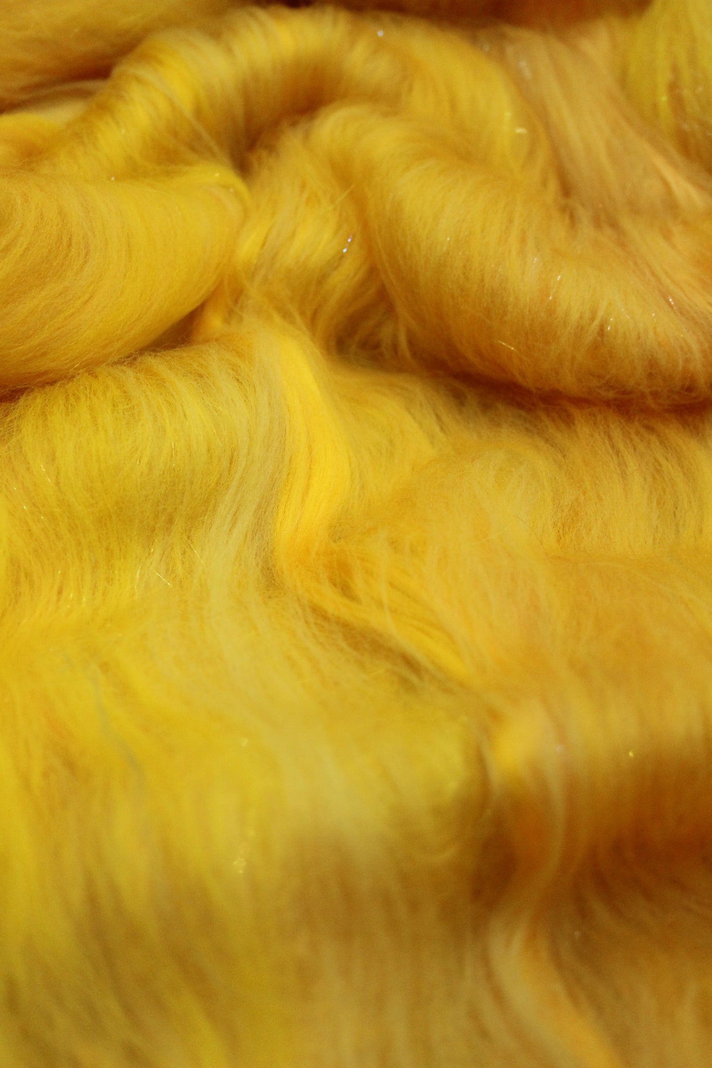 Merino Art Batt  -  Yellow - 59 grams 2 oz - Wool for felting, spinning and weaving