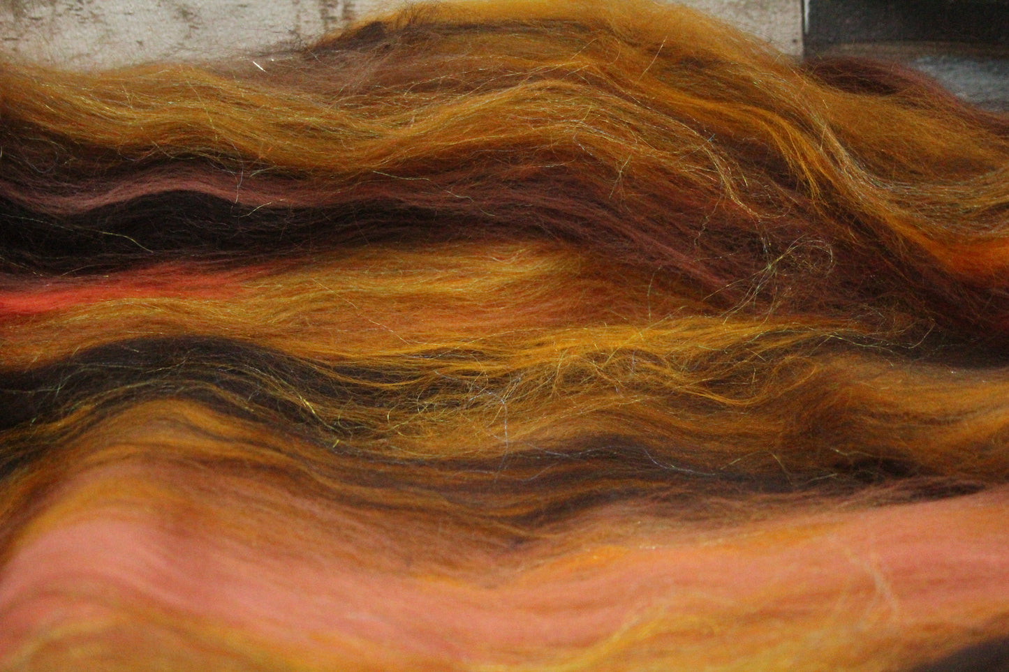 Merino Art Batt  - Brown  - 133 grams 4.6 oz - Wool for felting, spinning and weaving