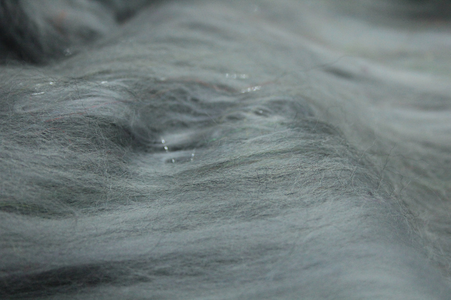 Merino Art Batt  -  White Grey Black - 110 grams 3.8 oz - Wool for felting, spinning and weaving