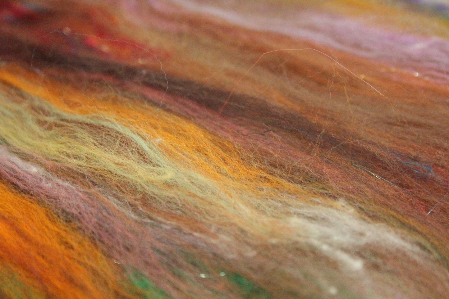 Merino Art Batt  - Brown - 54 grams 1.8 oz - Wool for felting, spinning and weaving