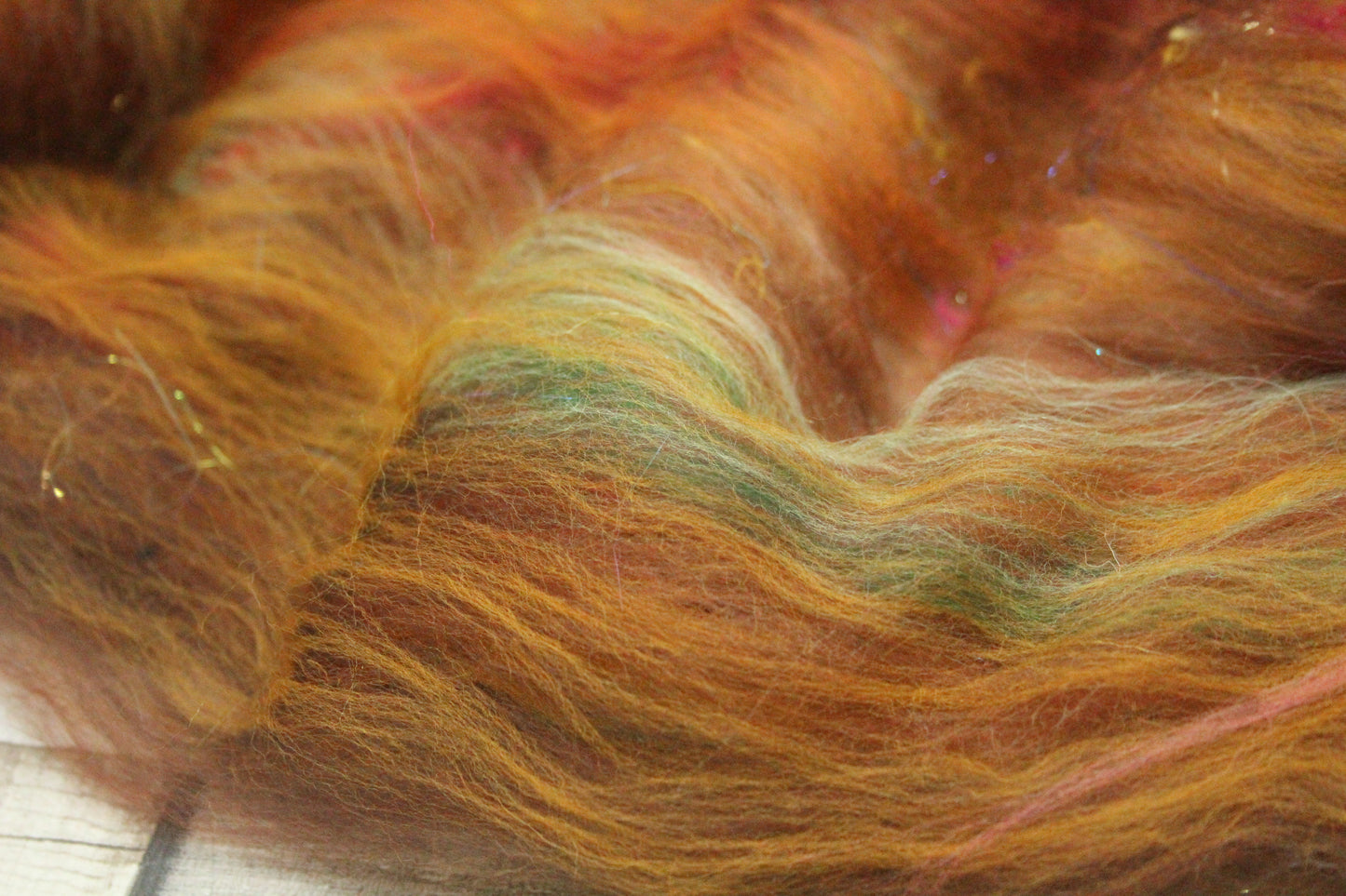 Merino Art Batt  - Brown - 54 grams 1.8 oz - Wool for felting, spinning and weaving