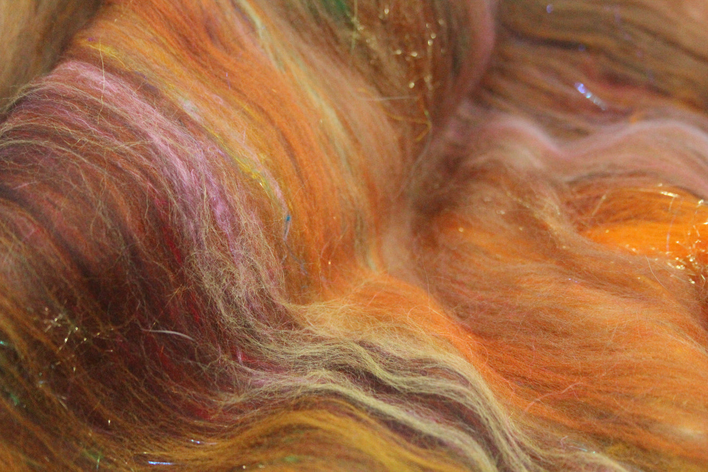 Merino Art Batt  - Brown - 54 grams 1.8 oz - Wool for felting, spinning and weaving