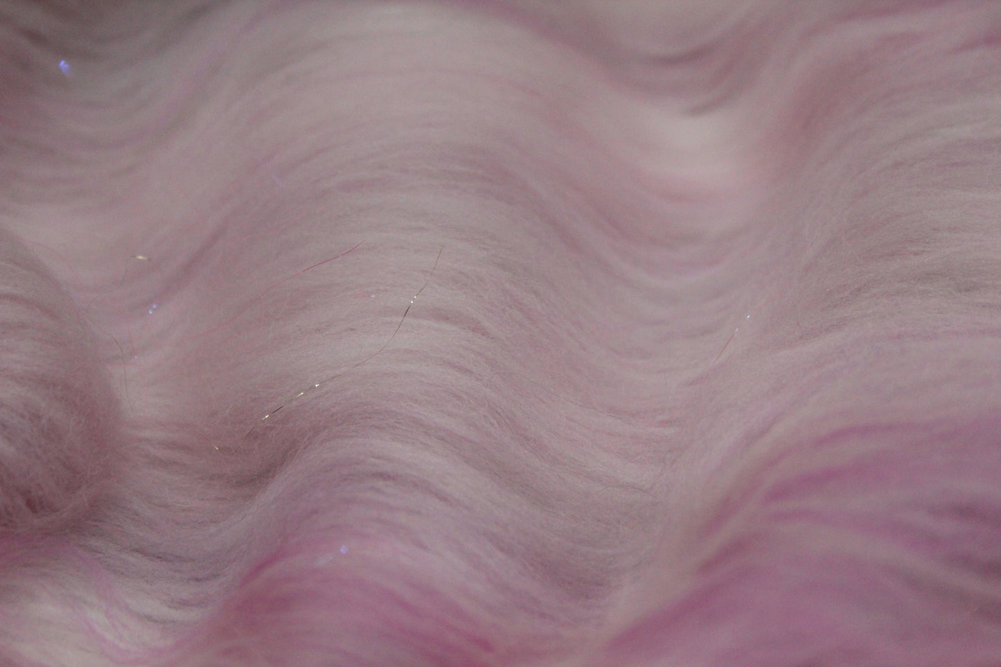 Merino Art Batt  - Pink White - 52 grams 1.8 oz - Wool for felting, spinning and weaving