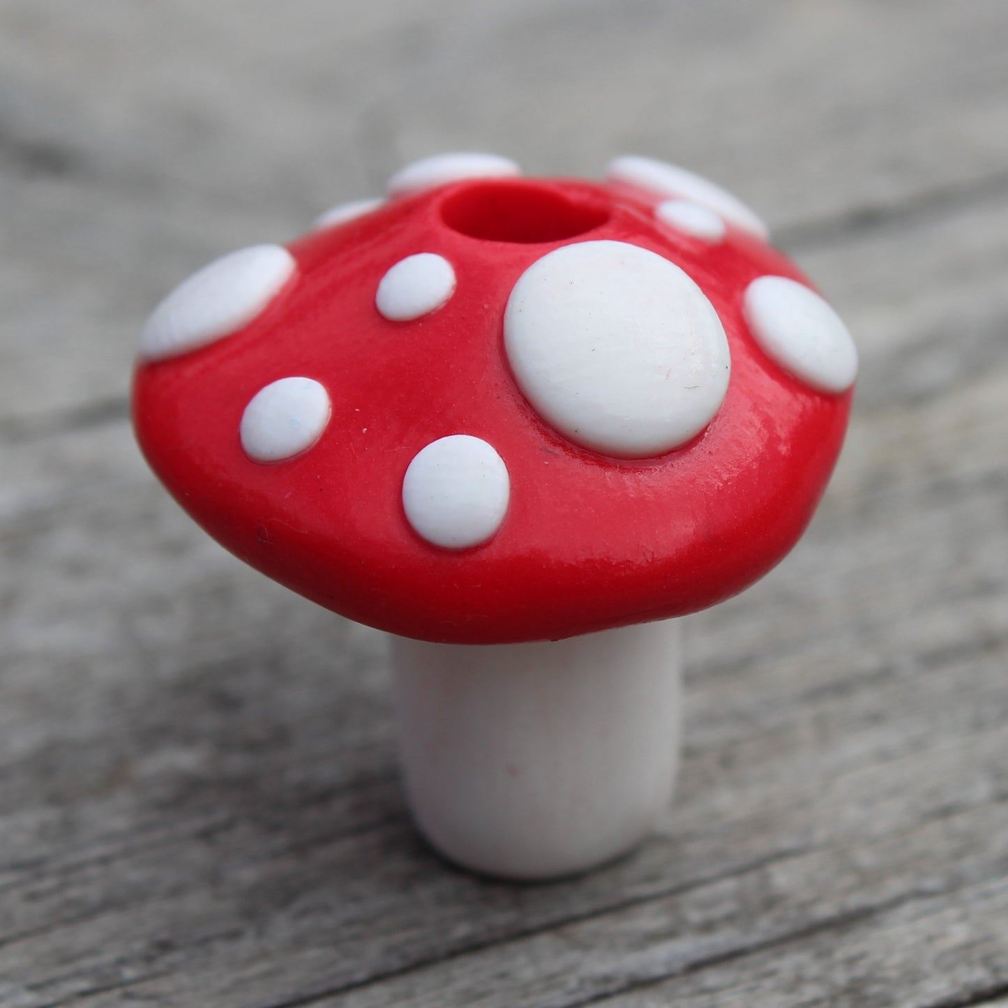 Mushroom Bead with a 6mm hole